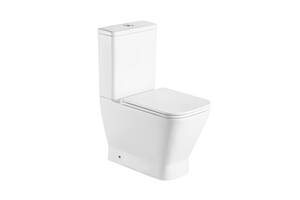 Унітаз-компакт Qtap Cardinal Ultra Quiet безободковий з сидінням Soft-close QT04222168AUQ3W