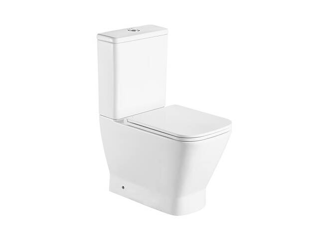 Унітаз-компакт Qtap Cardinal Ultra Quiet безободковий з сидінням Soft-close QT04222168AUQ3W