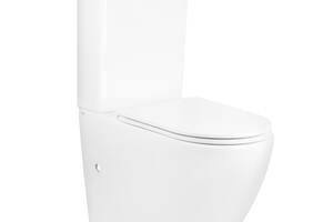 Унітаз-компакт Qtap Robin Ultra Quiet безободковий з сидінням Soft-close QT13222128AUQ1W