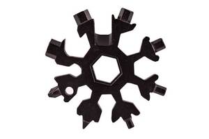 Универсальный ключ Снежинка (черный) Multitool Snowflake Tool гаечный (и не только) с доставкой (ST)