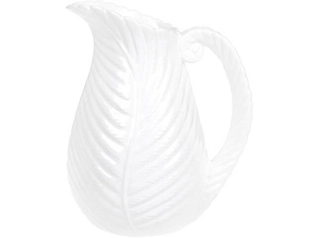 Ваза ceramic Лист папоротника 27.5см белая BonaDi