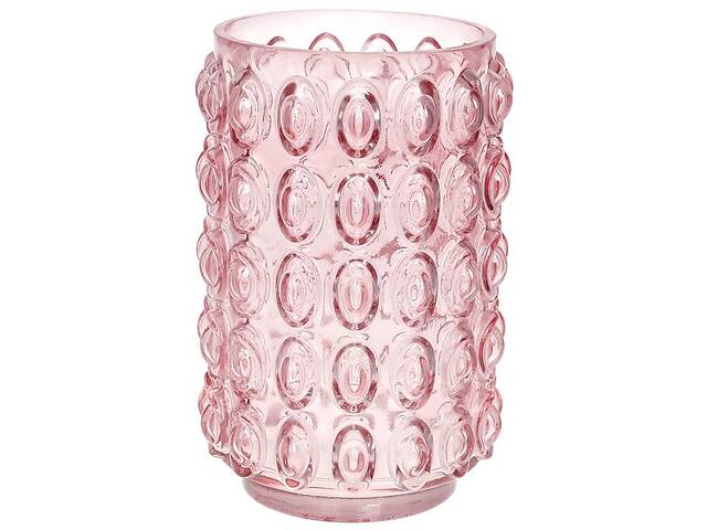 Ваза декоративная Ancient Glass 'Bubbles' 22х15см, стекло, розовый