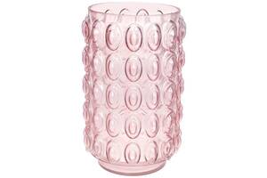 Ваза декоративная Ancient Glass 'Bubbles' 30х19см, стекло, розовый