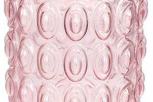 Ваза декоративная Ancient Glass 'Bubbles' 30х19см, стекло, розовый