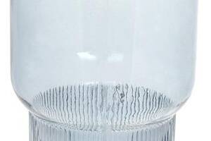 Ваза декоративная Ancient Glass 'Фуджи' 32х13см, стекло, светло-голубой