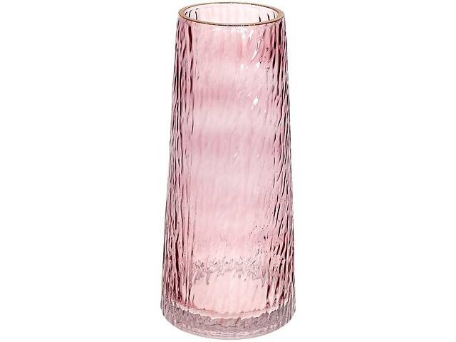 Ваза декоративная Ancient Glass 'Шанхай' 28х12.5см, стекло, светло-фиолетовый