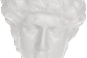 Ваза керамическая 'Illusion Аполлон' 13.5х13.5х12см, матовый белый