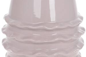 Ваза керамическая 'Stone Flower Катарина' 17x17x17см, светло-розовый