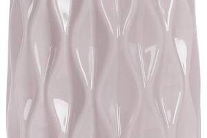 Ваза керамическая 'Stone Flower Леонор' 16x16x30см, светло-розовый