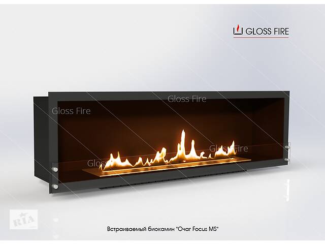 Вбудований біокамін «Очаг 1000 MS-арт.001» Gloss Fire