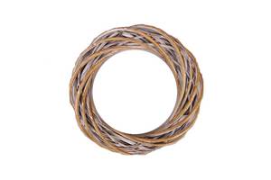 Венок из лозы коричневый 40 см.Flora 39033