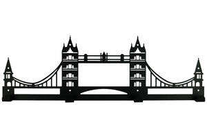 Вешалка настенная Glozis Tower Bridge H-069 50см х 16см (H-069)