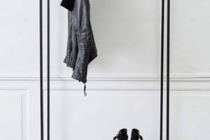 Вешалка стойка для одежды GoodsMetall в стиле Лофт 1700х800х400мм ВШ149