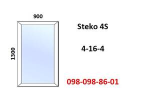 Окно пластиковое 900x1300 глухое (металлопластиковое) за 7-14 дней.