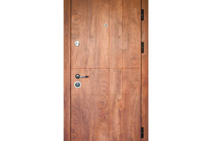 Входная дверь Министерство дверей 2050х960 мм Cпил дeрeвa кoньячный/Meдoвый (ПК-185 R)