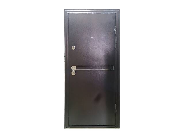 Входная дверь правая ТД 887М 2050х960 мм Коричневый/Царга дуб золотой