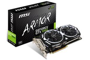 Видеокарта OVER-STOCK MSI GeForce GTX 1060 ARMOR 6G OCV1