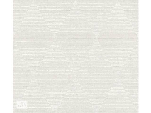 Виниловые обои на флизелиновой основе A.S.Creation Linen Style 36757-1 Серый-Белый