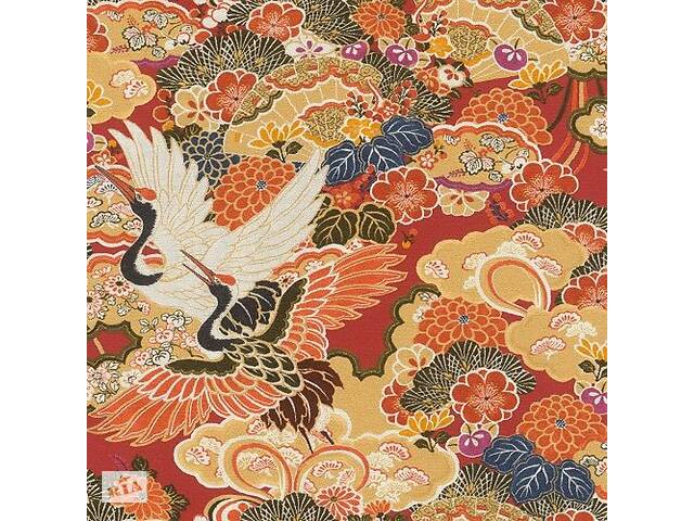 Виниловые обои на флизелиновой основе Rasch Kimono 409345 Красный