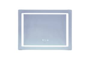 Зеркало Mixxus Style MR03-80x60 (часы, LED-подсветка, антизапотевание) (MI6005)