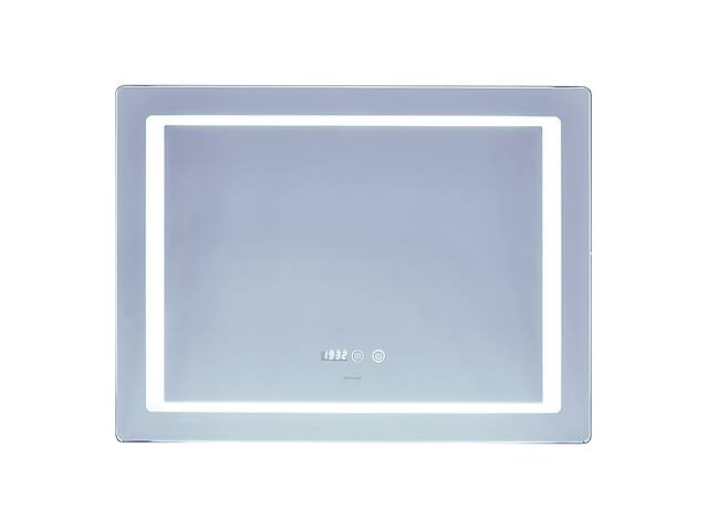 Зеркало Mixxus Style MR03-80x60 (часы, LED-подсветка, антизапотевание) (MI6005)