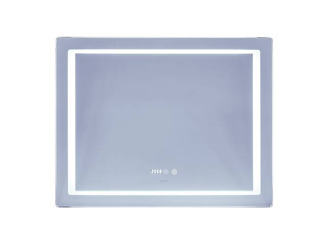 Зеркало Mixxus Style MR03-90x70 (часы, LED-подсветка, антизапотевание) (MI6007)