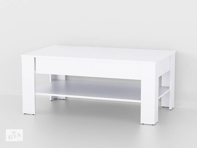 Журнальный стол с ящиком Gusar S-5 ДСП 16 мм 1000х650х480 мм Белый