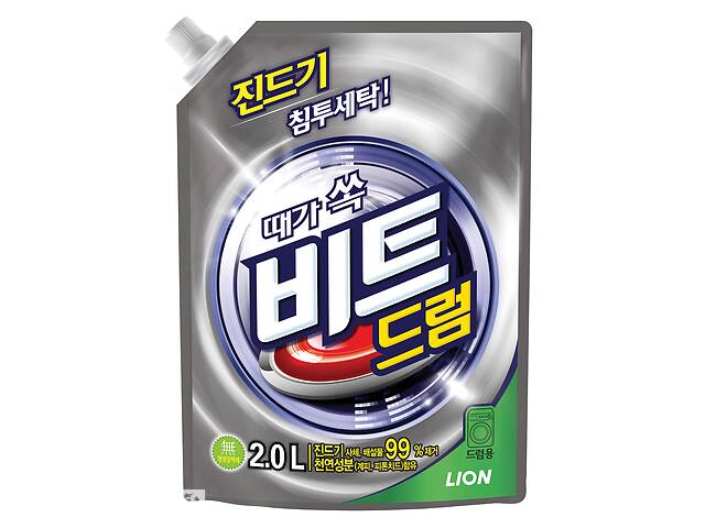 Жидкое концентрированное средство для стирки Lion Korea Beat pouch 2 л (8806325605805)