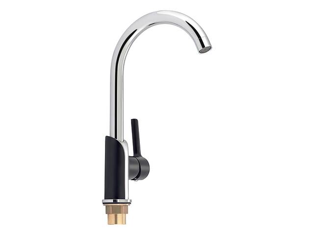 Змішувач для кухні Qtap Grand QTGRABCR007F Chrome/Black