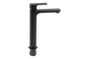 Змішувач для раковини Qtap Lipno високий QTLIPNO1023H101CB Black Matt