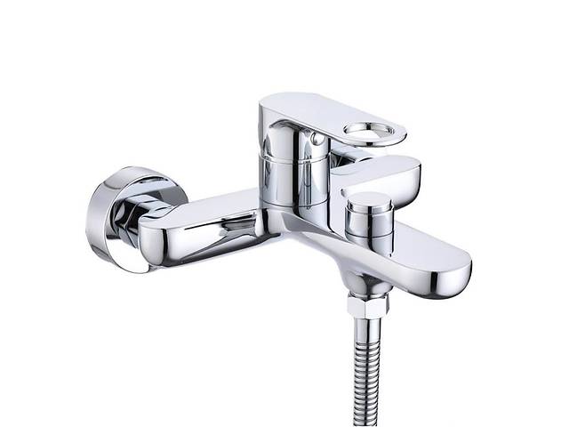 Змішувач для ванни Qtap Jay (з душовим гарнітуром) QTJAY259CRM45541 Chrome