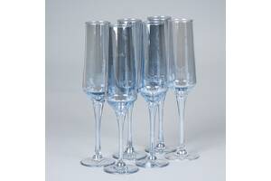 Набор бокалов для шампанского "Азурит" 6 шт 18434-012