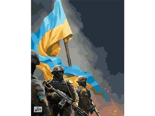Набір для творчості – картина за номерами Origami' Захисники України'