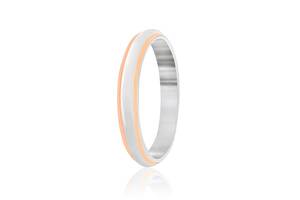 Обручальное кольцо серебряное Silvex 925 позолоченное К23/402 - 18,5