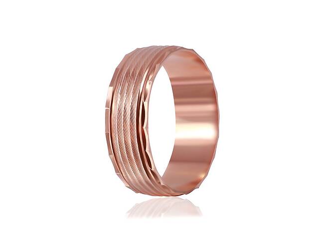 Обручальное кольцо серебряное Silvex 925 позолоченное К3/814 - 18