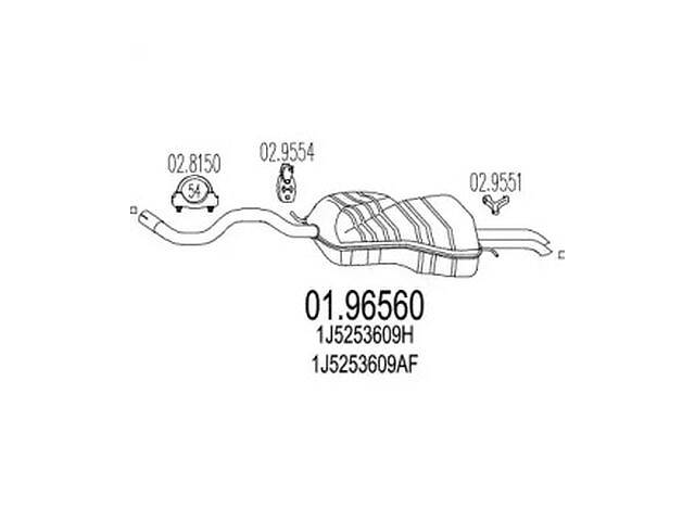 Амортизатор TD0081677 на SEAT TOLEDO II (1M2) 1998-2006