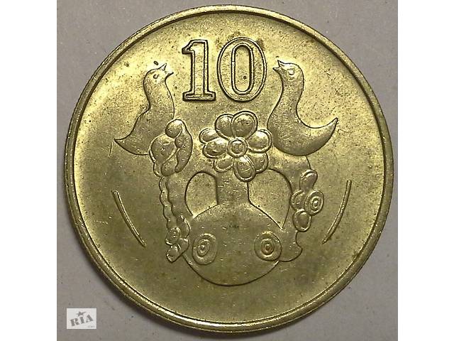 10 центов в 1985 году. Кипр.