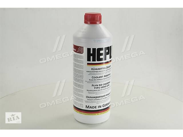 Антифриз HEPU G12 READY MIX RED -37C (Канистра 1,5л)