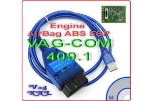 Адаптер VAG-COM 409.1 USB Vag KKL K-Line FTDI FT232RQ OBD2 с Переключателем по линиям Elm327