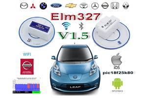 ELM327 V1.5 WIFI или Bluetooth PIC18F25K80 чип OBD2 Авто сканер