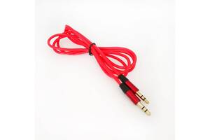 AUX кабель 1 метр 3.5mm Jack (красный)