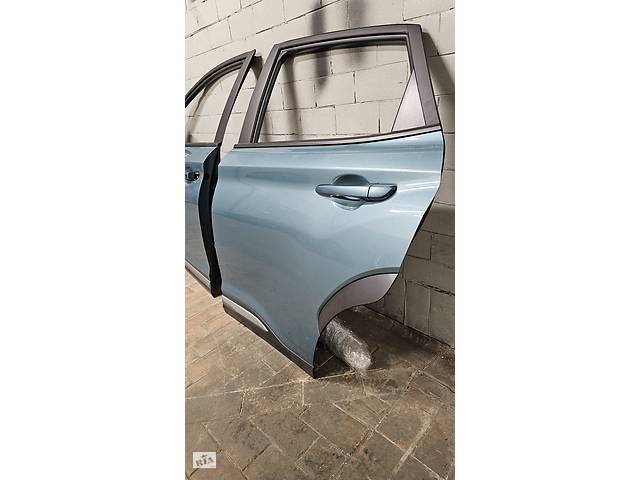 Б/у Дверь задняя левая Hyundai Kona 2016-2021 голая голубая - Фото 7