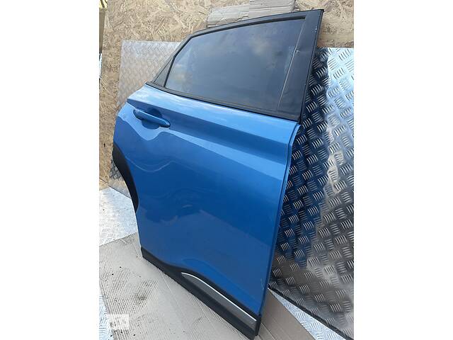 Б/у Дверь задняя правая Hyundai Kona 2016-2022 голая голубая - Фото 3