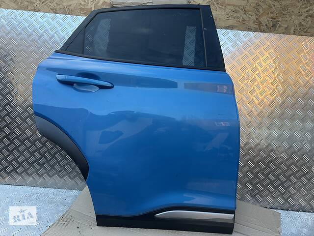 Б/у Дверь задняя правая Hyundai Kona 2016-2022 голая голубая - Фото 6