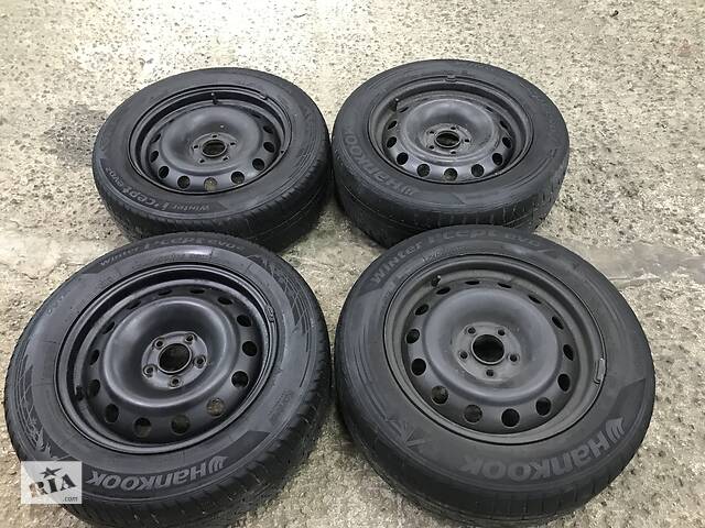 Б/у Диски колёсные стальные, металлические R16 с резиной Hankook Winter i*cept evo 215/60R16. Peugeot Expert. Fiat Scudo