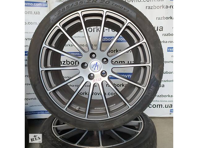 Диски Maserati разноширокие R20 5x114.3 комплект титановых дисков N9558