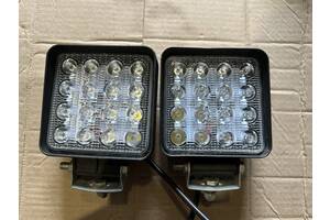 Б/у противотуманка Фара LED квадратна 48W 6000K (16 діодів) (8.5 см х 8.5 см х 1.5 см). DK 3722 (3)