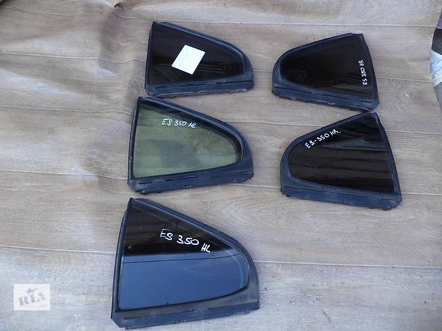 Б/у стекло двери заднее правое 68123-33070 и заднее левое 68124-33070 глухое для седана Lexus ES 350