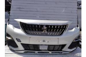 Бампер передній білий Peugeot 3008 II Lift 2016-2020