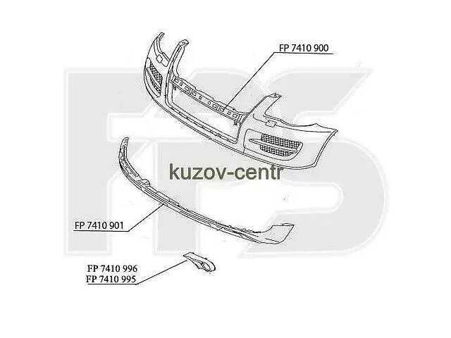 Бампер передний на Volkswagen Touareg,Фольцваген Туарег 07-09